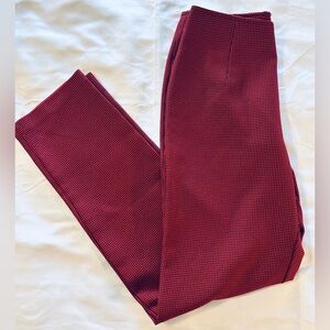 La Belle Red & Black Houndstooth Pants Size 5 Vintage 90s